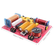 Divisor de Altavoz de Audio Bidireccional de 500 W 3200 Hz Divisor de Frecuencia Alta y Baja Ajustable Filtro Cruzado de Alta Fidelidad de Alta