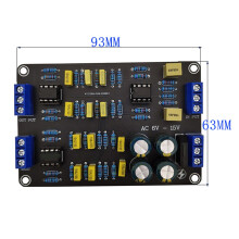 2 StüCk 2 Wege Aktive Frequenzweiche Filter Verdreifachen Bass Audio Lautsprecher Frequenz Teiler mit NE5532 Pre-Chip für GeäNdert Audio