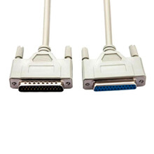 25-Pin M to Hole F Extension Cable,DB25 - Parallel Printer Extension Cable (25 Pin, Male to Female, 1.5 Meter)