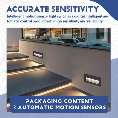 3 Pcs Black Motion Detectors Motion Sensor Light  Outdoor Pir Direct Current 12V Motion Sensor Pir Sensor 2