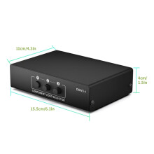3-Way RGB Component AV  Video Audio Selector 3 in 1 Output Ypbpr Component RGB Switcher Box for TV 360  DVD