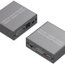 Convertisseur Audio Compatible  Adaptateur D'Extracteur Audio  4K 60Hz Adaptateur D'Intégration de Séparateur Audio Vidéo