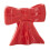 Red Ceramic Bow Candle Holder – 1 Piece 2