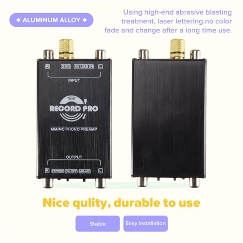MM MC Phono Stage Preamp Vinyl Record Player Turntable Preamplifier 2
