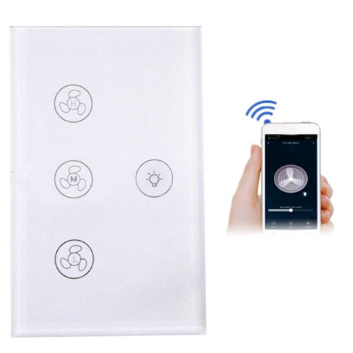 WiFi  Ceiling Fan Light Lamp Wall   Life/Tuya APP Remote Various Speed Control 1