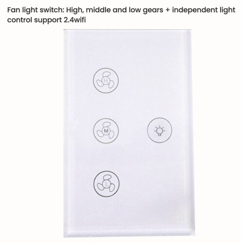 WiFi  Ceiling Fan Light Lamp Wall   Life/Tuya APP Remote Various Speed Control 1