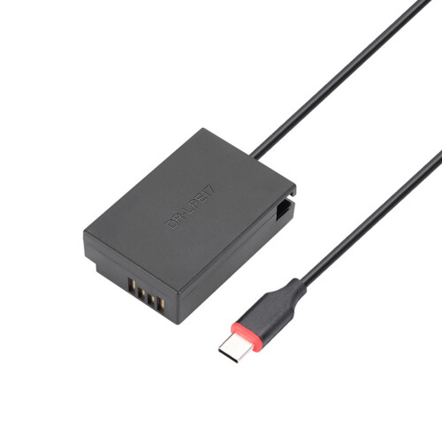 ACK-E17 Type USB C LP-E17 Dummy Battery  Power AC Adapter for   200D 750D 760D 770D 800D 850D Camera Charger 1