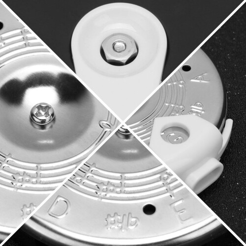 2 τεμάχια 13 πλήκτρα νότας Chromatic 13 οπών CC FF Pitch Tuner κιθάρας 2