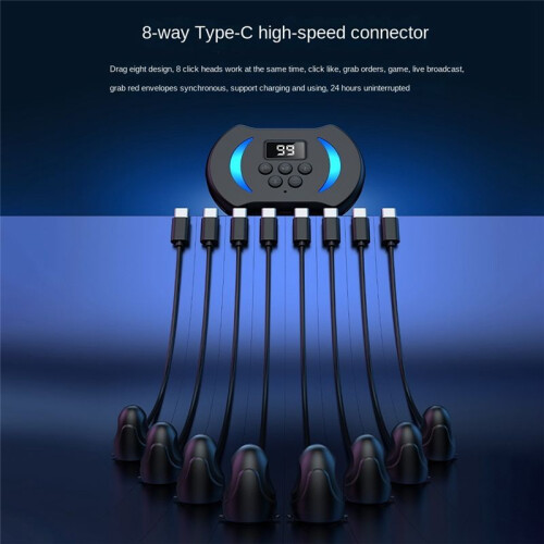 Mobile Phone Screen Auto Clicker Adjustable Connection Physical Simulation Finger Click Device Screen Auto Clicker-C