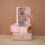 Cajas de papel rosa para dulces, 2 unidades, con cinta, forma de libro. 5