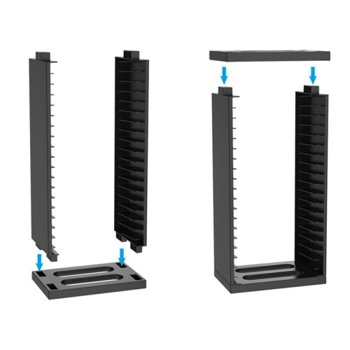 For PS4 Multifunctional Disic Storage Tower Games Discs Holder Vertical Stand 18 Game Disks Accessories 2