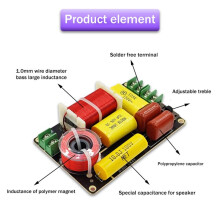 Treble+Bass 2 Way Speaker Crossover HiFi High-Fidelity Frequency Divider Fever Bookshelf Speaker Modified Audio Divider
