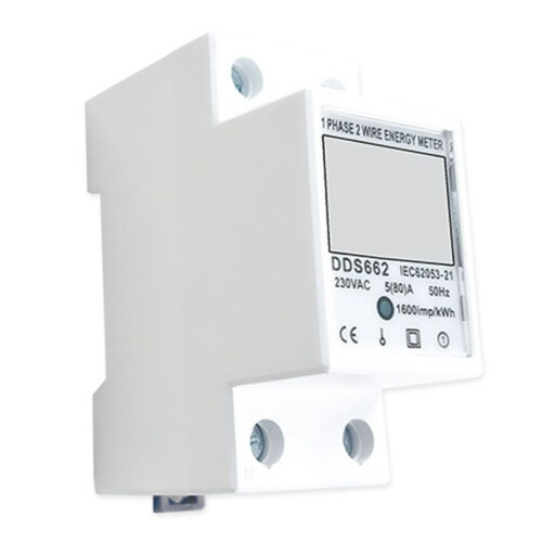 Din Rail Digital Single Phase Reset Zero  Meter AC 220V Kwh Voltage Current Power Consumption Meter A 2