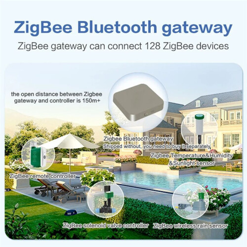 Tuya ZigBee Watering Timer Drip Irrigation Controller Automatic System APP Control for Alexa and