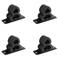 4X Assemblaggio del Paraurti del Cuscinetto di Gomma del Cuscino 'Asse Posteriore per  Terracan 2001-2007