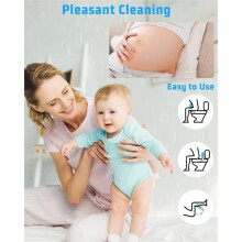 Portable Bidet for Travel with 400ml Bottle, Rechargeable Electric Travel Bidet with 3 Pressure Modes for Women Cleaning