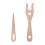 Πιρούνι πλεξίματος HOMYL2Pieces και κιτ ματιών Lucet, πλεκτό εργαλείο καφέ 2