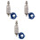 3X Solenoid Electric Solenoid Type Push / Pull 10 mm  12 V 2.1 Kg Force 2