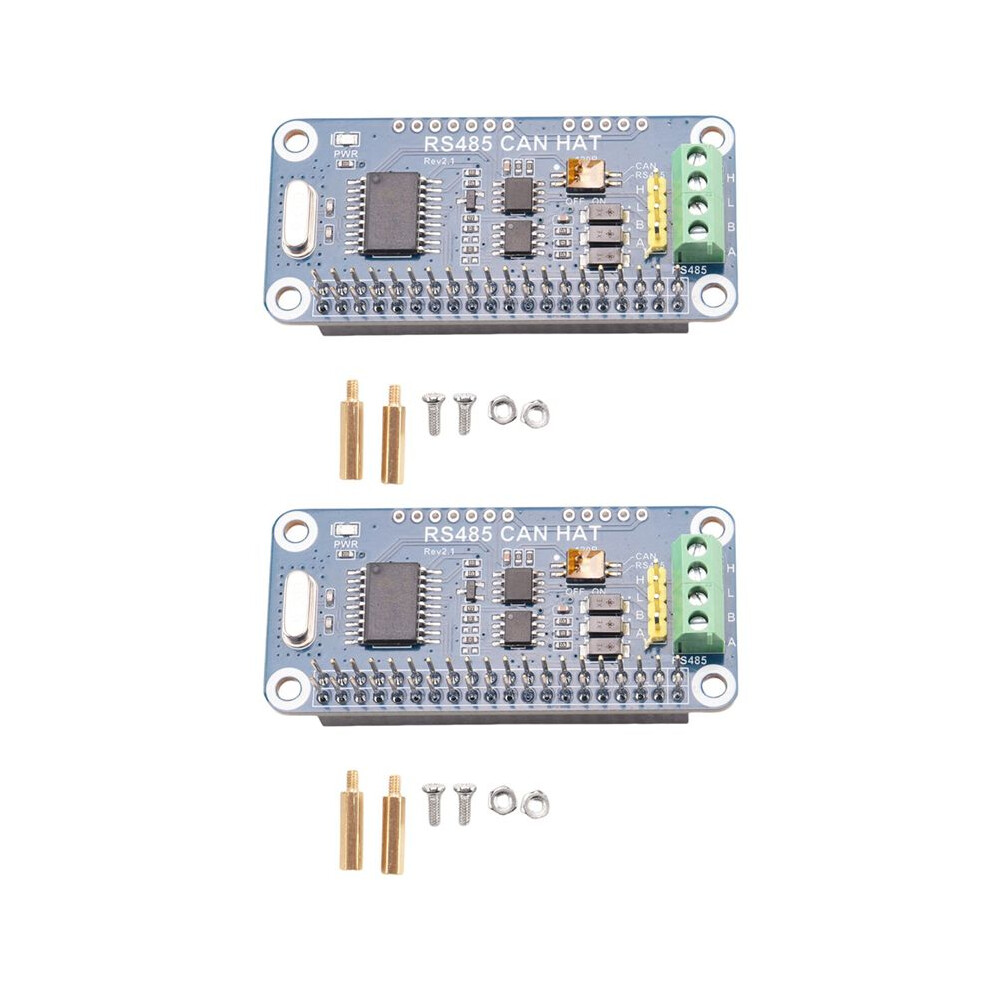 2X Waveshare Rs485 Can Hat For Raspberry Pi Allows Stable Long-Distance Communication Supports Raspberry Pi Series 6034186006741