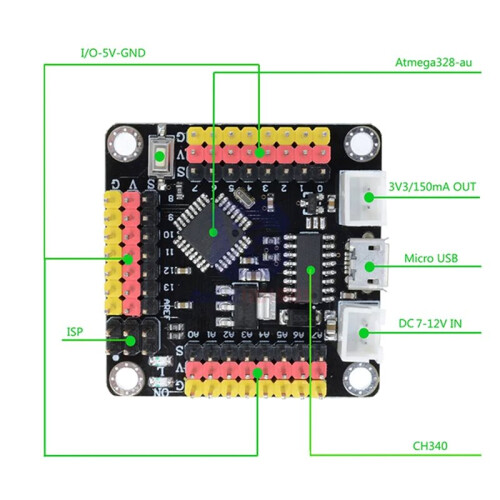 DIY More Strong Series Pro  CH340C V3.0 Atmega328P Microcontroller Module voor  Micro-USB Kabel