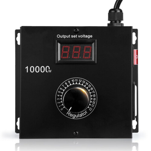 10000W AC Variable Speed Controller 120V-220V 15A, Fan Speed Controlle Motor Speed Controller for Electric Motor EU Plug 2
