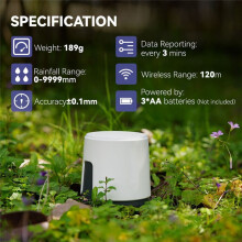 Nuovo Pluviometro Digitale Wireless per Esterni con App - Sensore Pioggia Intelligente con Monitoraggio Accurato del Pluviometro