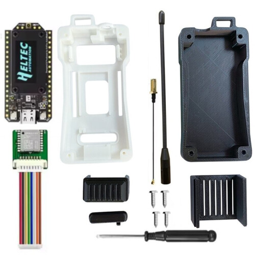 Meshtastic Heltec WIFI Lora 32 V4 Meshcore ESP32-S3 SX1262 Dev-Board Kit Behuizing Antenne met GNSS-Module A 1