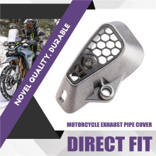 Motorcycle Exhaust Pipe Protective Cover Exhausts & Exhaust System Protection for 450MT 450 MT Silver