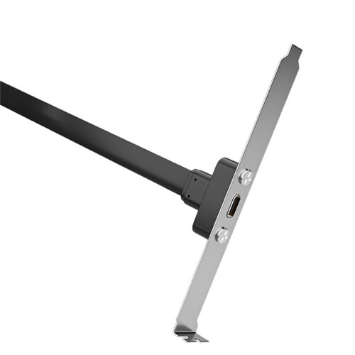 USB3.1 Baffle Cable 19PIN/TYPE-E to TYPE-C Front C  Chassis PCI Bit 10Gbps Short Flat Cable 30cm 1