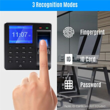 Access Control Attendance Machine Fingerprint/Password/ID Card Identification with 2.4-Inch Screen Employee Recorder