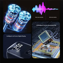 1PC Car Mounted Wireless Digital Display Inflation Pump Portable Wireless Air Pump Tire Inflator for Electric Cars