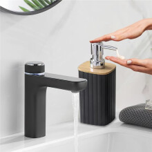 6 Pcs Bathroom Accessory Set with Trash Can Toothbrush Holder Lotion Soap Dispenser Soap Dish Toilet Brush BathroomTools