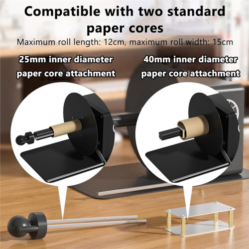 Automatic Label Rewinding Machine Electric Printer Addition Auto Reverse Machine Intelligent Labeling-US Plug