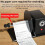 Automatic Label Rewinding Machine Electric Printer Addition Auto Reverse Machine Intelligent Labeling-US Plug 5