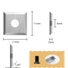 16Pcs Cemented Carbide Cutters Inserts Set, Woodworking Lathe Blade, Disposable Cutter, Handheld Wood Turning Tool Set