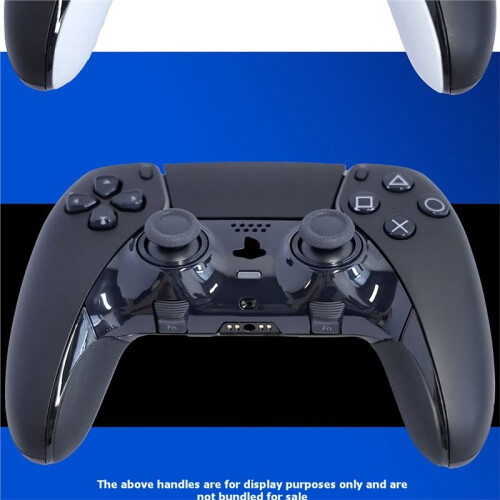 For PS5  Top Bottom Decorative Trim Shell Replacement Front Back Clip Shell for PS5  Wireless Controller Black 2