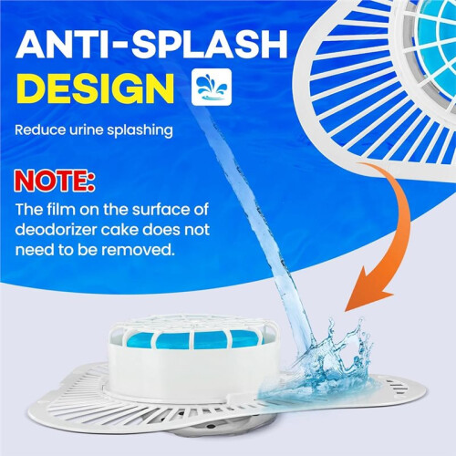 12er-Pack Urinal-Deodorant-Siebe, Urinal-Steine mit Spritzschutzfilter, Urinal-Deodorant für Männer 1