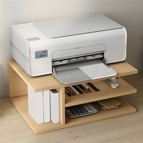 Desktop Stationery Storage Rack Printer Shelf Home Desk Storage Storage Shelves B 1