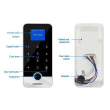 Tuya APP Fingerprint RFID Access Control Keypad Touch IP65 Waterproof 13.56MHz Door Opener(S300X)