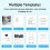 LED Light Printer Pocket Thermal Paper Label Adhesive Webpage Picture Printing  Wireless Type-C 4