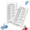 Quick Gauge Ruler for Knitting and Crochet, Precise Stitch Measurement Tool, 2-Pack 2