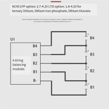 Equalizador Ativo de Corrente 5,5A, 10S, íOn de LíTio, Lifepo4, Lto, Bateria de LíTio, Equalizador Ativo, Placa de EquilíBrio