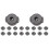 18Pcs ABS Drum Set Quick Release Nuts Cymbal Quick Assembly Drum Mate Replacement Accessories 1