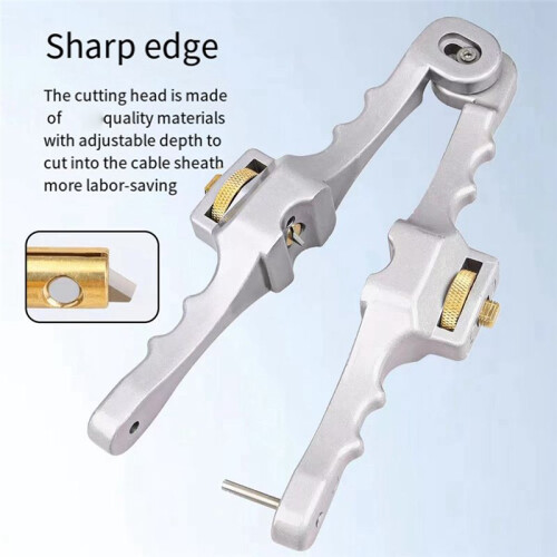 Cable Stripping Knife Aluminum Alloy Cable Stripper10-25mm Vertical and Horizontal Opening Cable Knife Cable Casing Tool 1