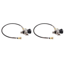 2pcs M18X1.5 Thread 4500Psi SCBA Valve Regulator Fill Station Hose for PCP Air Tank