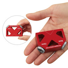 45 Angle Hole Drill Guide, Pocket Hole Jig Woodworking Inclined Hole Fixture Aluminum Positioner Joint Tool