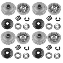 4pcs 3/8 Clutch Drum Rim Sprocket Needle Bearing Kit for 044 046 MS440 MS460 MS461 MS441 MS361 MS362 MS362C