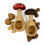 2pcs "Mushroom & Toadstool" Wooden Nutcracker Set Nut Shelling Tool, Multi-Functional Walnut Cracker 4