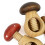 2pcs "Mushroom & Toadstool" Wooden Nutcracker Set Nut Shelling Tool, Multi-Functional Walnut Cracker 5