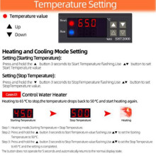 SHT2000 Temperatuur-Vochtigheidsregelaar Thermostaat Humidistaat Binnenbrouwen Incubator Thermometer Hygrometer AC110-230V